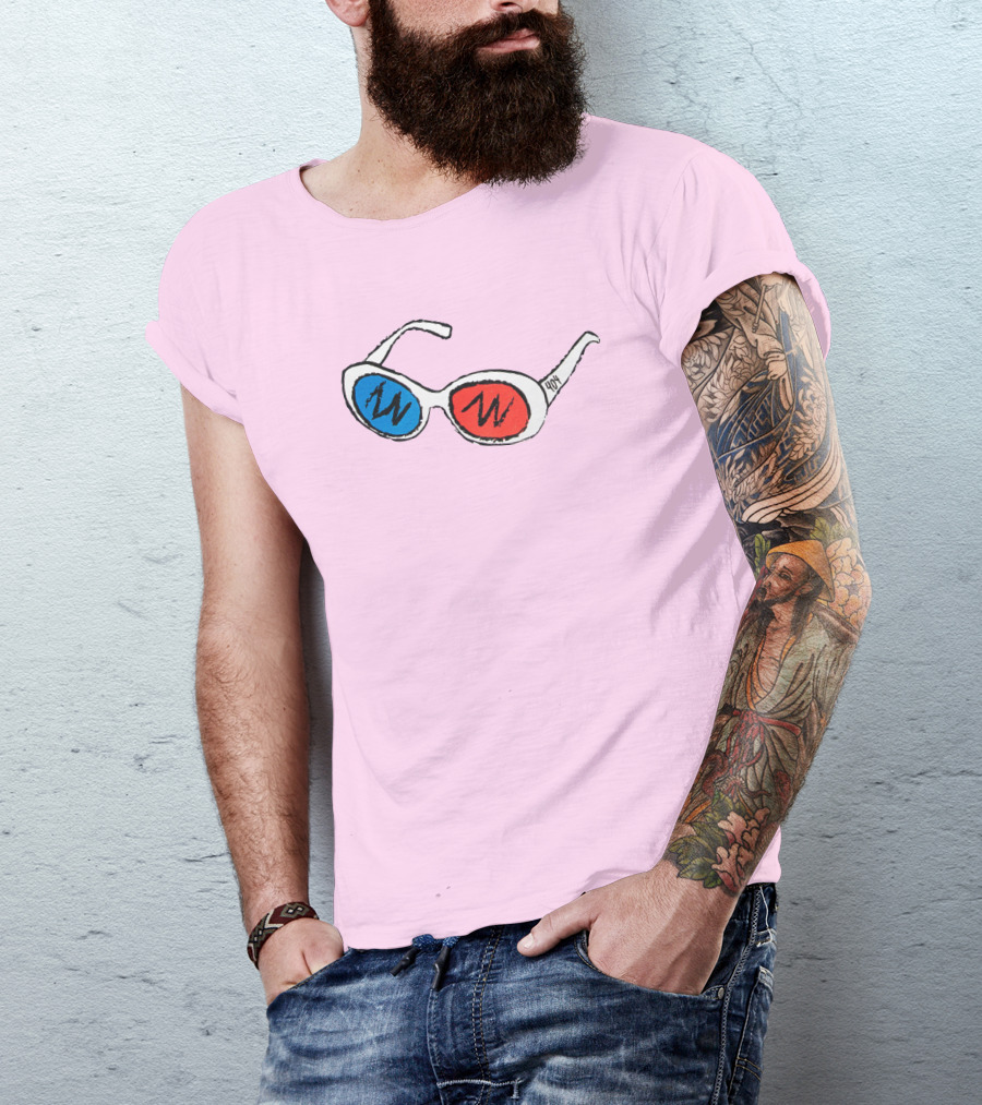 George 3D Goggles Blue Red Lenses T-Shirt