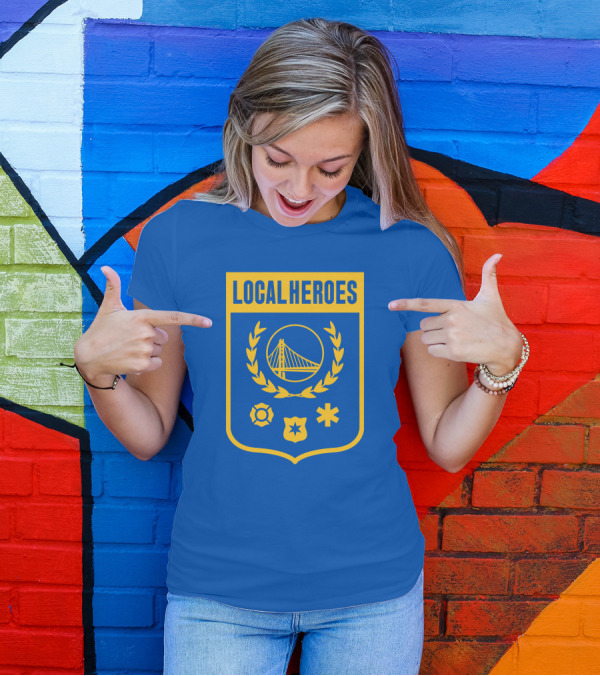 Local Heroes Badge With Bridge And Emblems T-Shirt