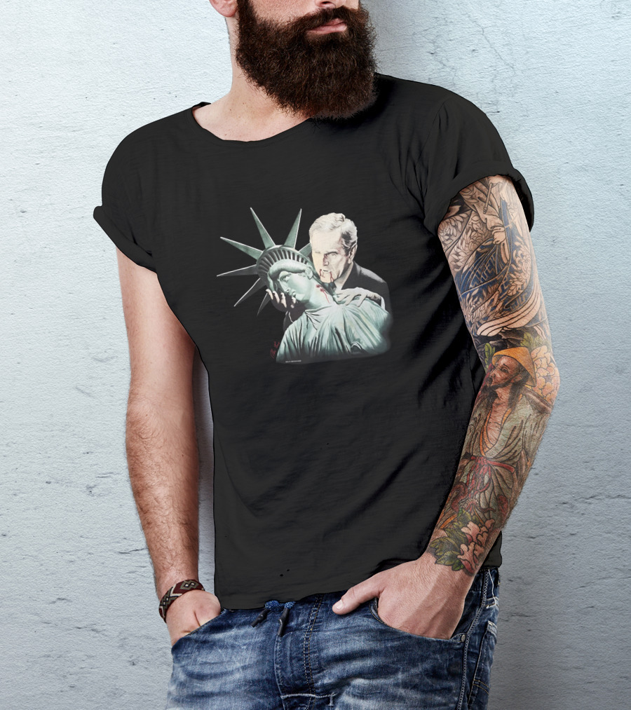 2005 George Bush Alex Ross Vampire Lady Liberty Sean Wotherspoon Vintage Rap T-Shirt