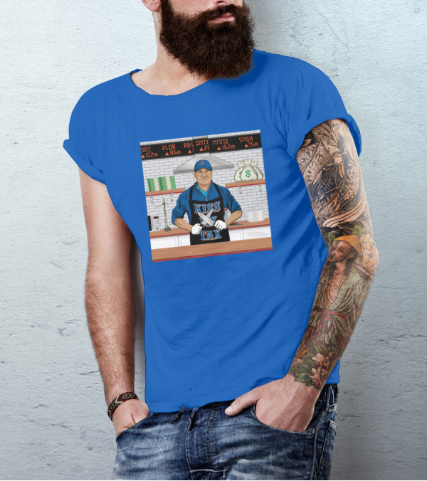 Kiss My Tex New York Money Chef Stock Market Cooking T-Shirt