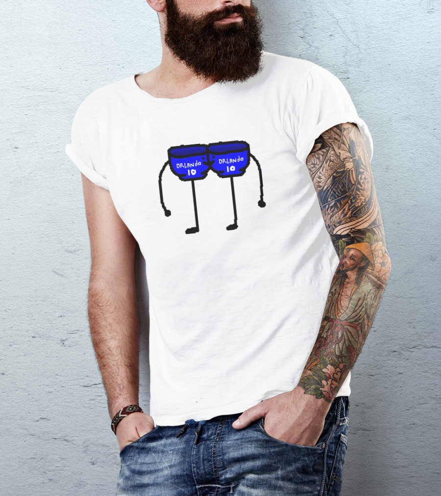 Bowl Bow Orlando Blue Cartoon Figure 10 DRlanda T-Shirt