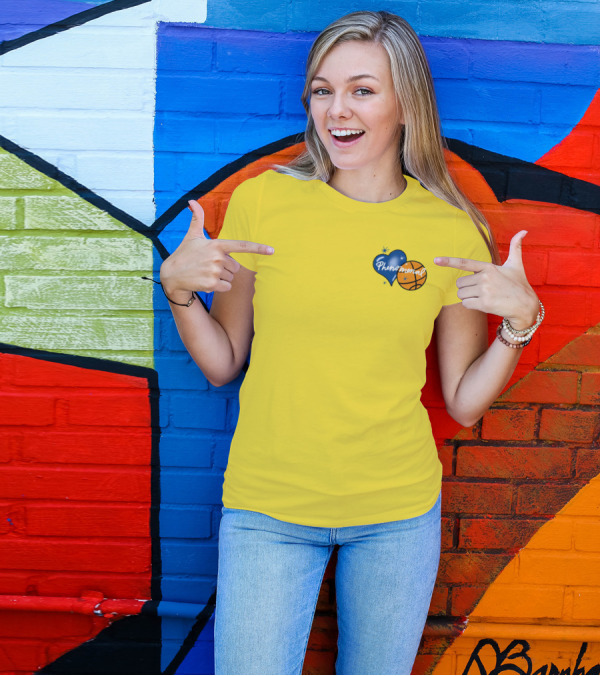 Phenomenal Warriors Shop Basketball Heart T-Shirt