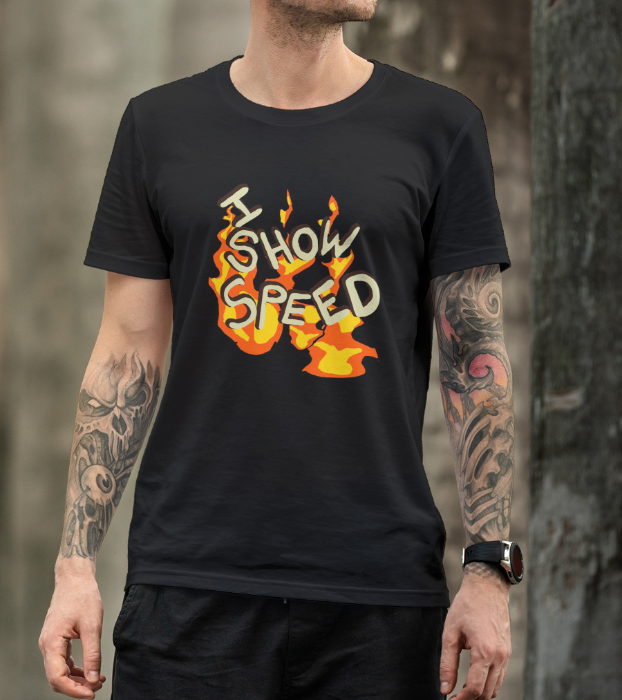 I Show Speed Fire Flames Bro T-Shirt