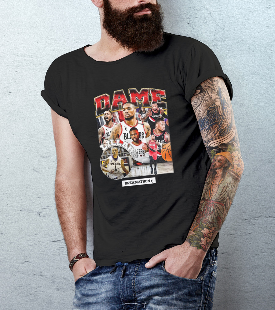 Dame Lillard Blazers Dreamathon Weber T-Shirt