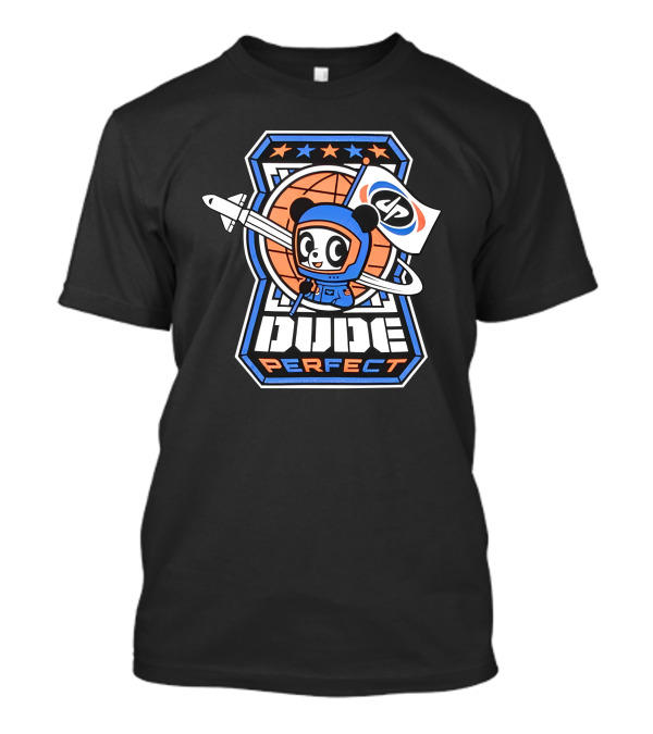Astropanda Rocket Dude Perfect Flag Stars 2.0 T-Shirt