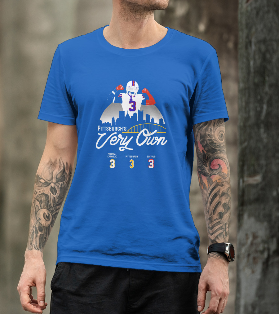 Pittsburgh's Very Own Central Catholic Pittsburgh Buffalo 3 T-Shirt