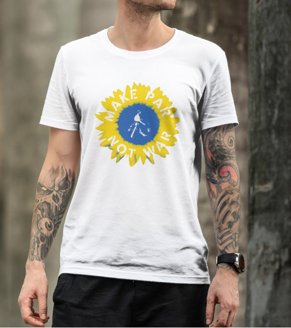 Make Par Not War Sunflower Linksoul Merch Charity T-Shirt
