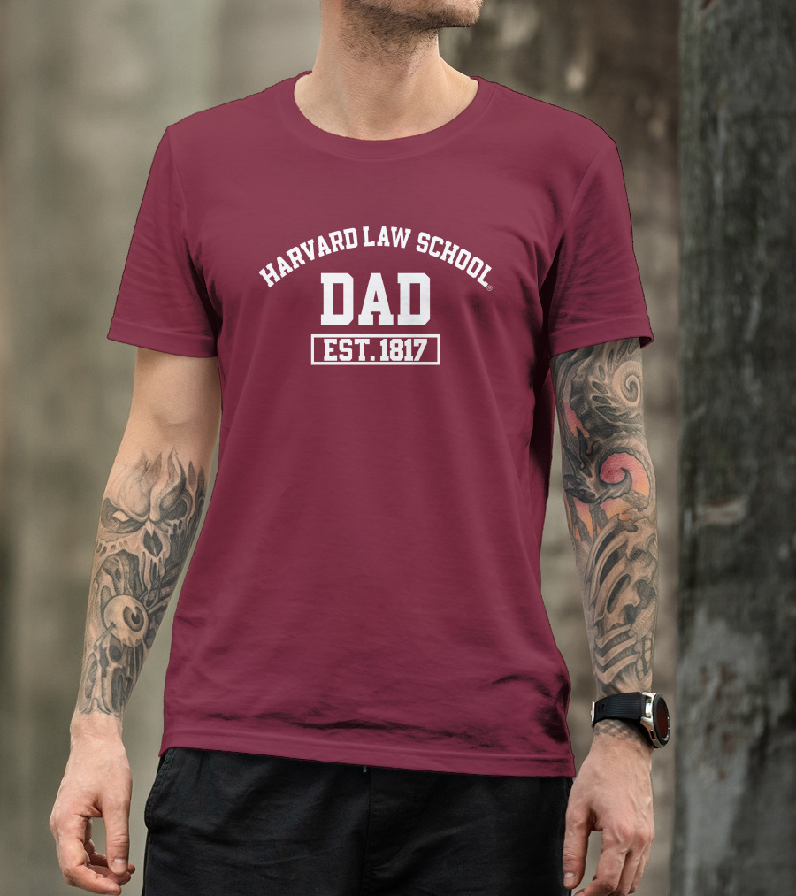 Harvard Law School Dad Est 1817 Aiden Thomas T-Shirt
