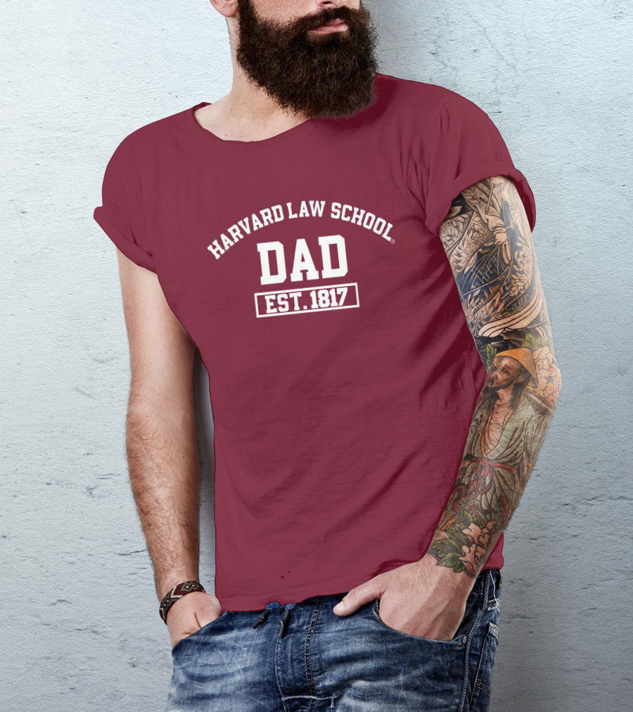 Harvard Law School Dad Est 1817 Aiden Thomas T-Shirt