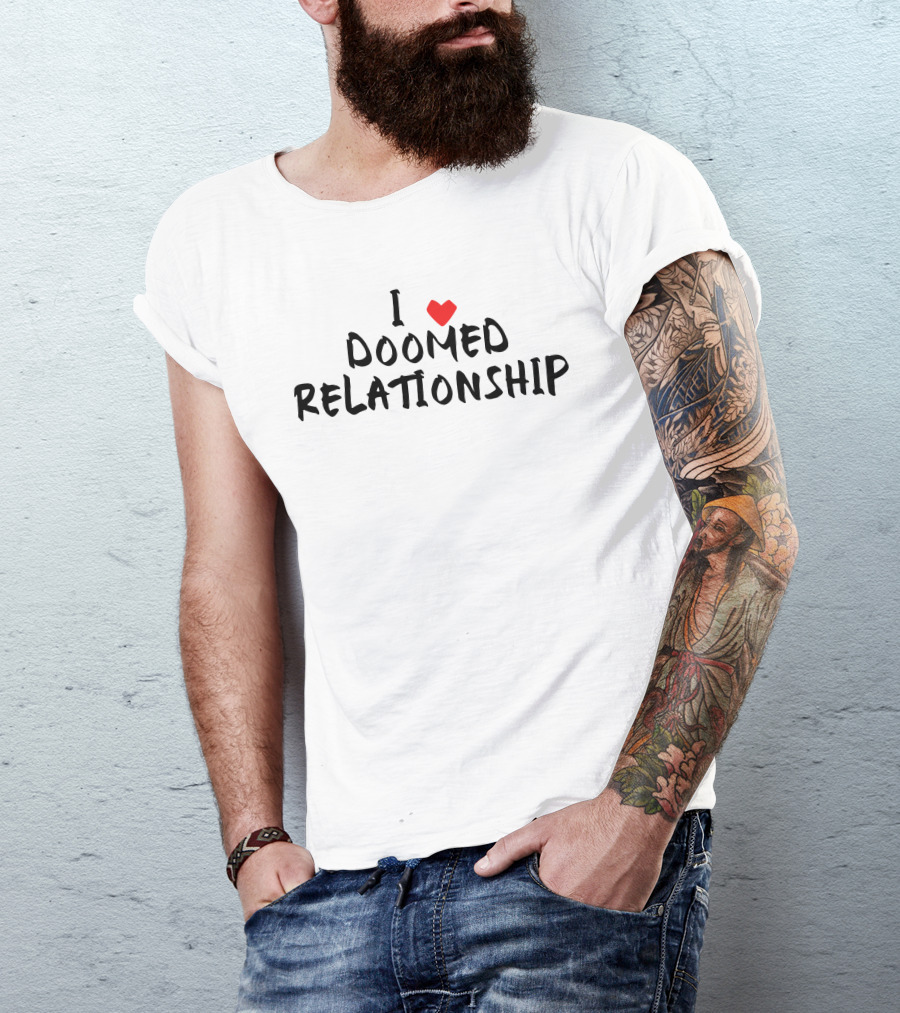 Lizardvamp I Love Doomed Relationship With Heart T-Shirt