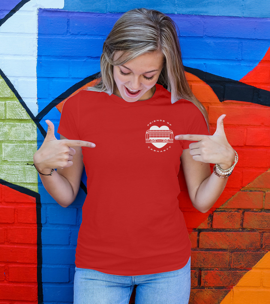 Friends Of Carhartt Heart And Trolley Symbol T-Shirt