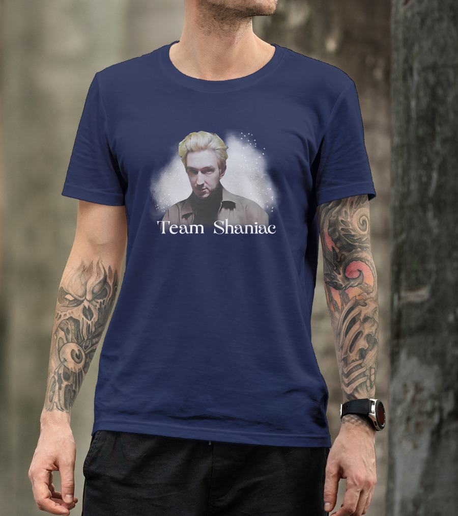 Team Shaniac Cosmic Portrait With Blonde Figure T-Shirt