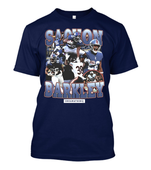 Saquon Barkley Dreamathon Giants Action Photos T-Shirt