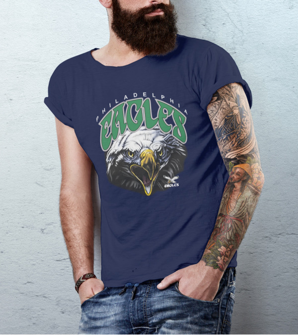 Philadelphia Eagles Salem Sportswear Bold Eagle Head T-Shirt