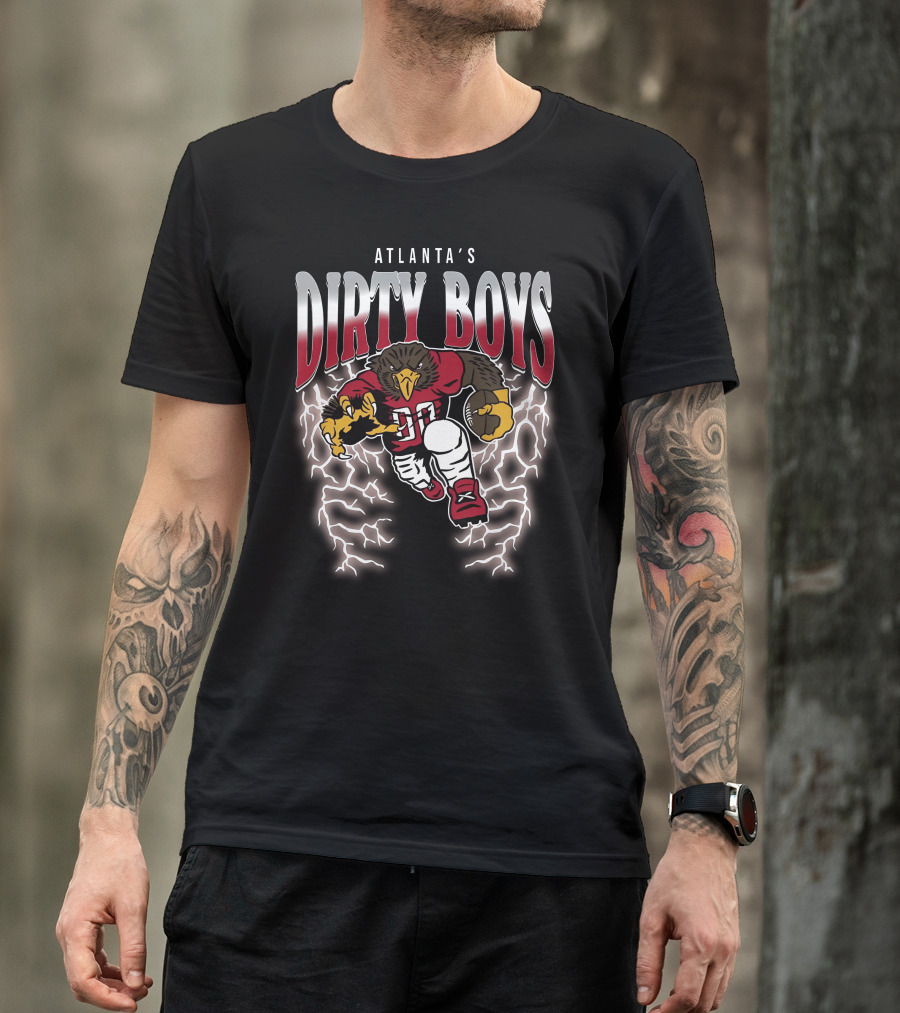 Atlanta's Dirty Boys Football Lightning Bird T-Shirt