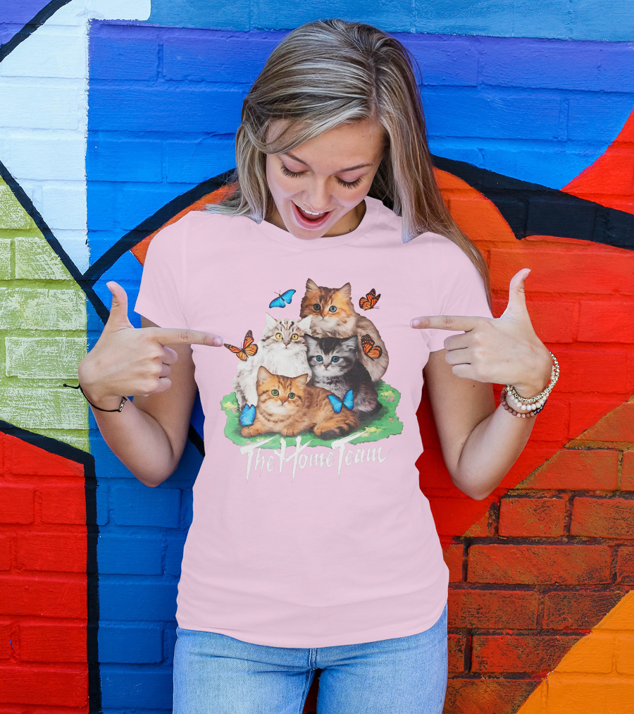 Kittens The Home Team Butterflies T-Shirt