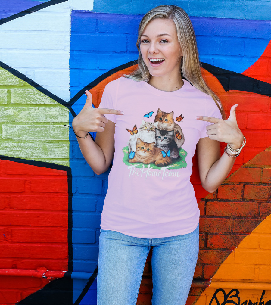 Kittens The Home Team Butterflies T-Shirt
