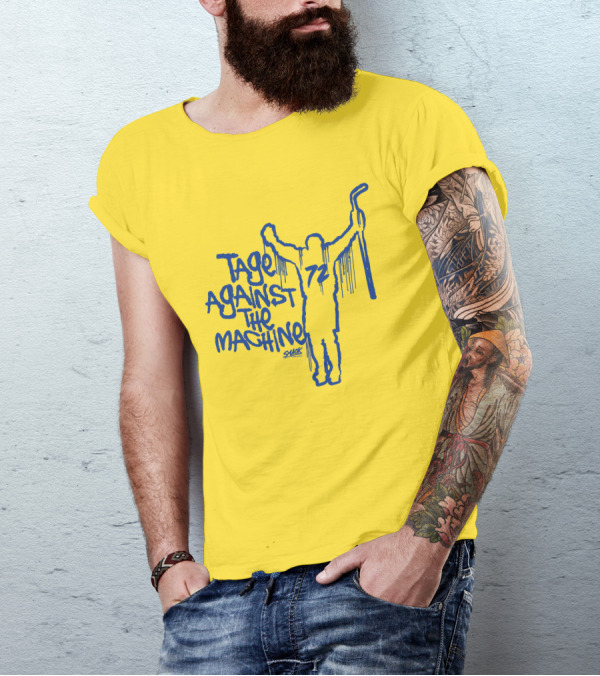 Tage Against The Machine 72 Hockey Silhouette Smack T-Shirt