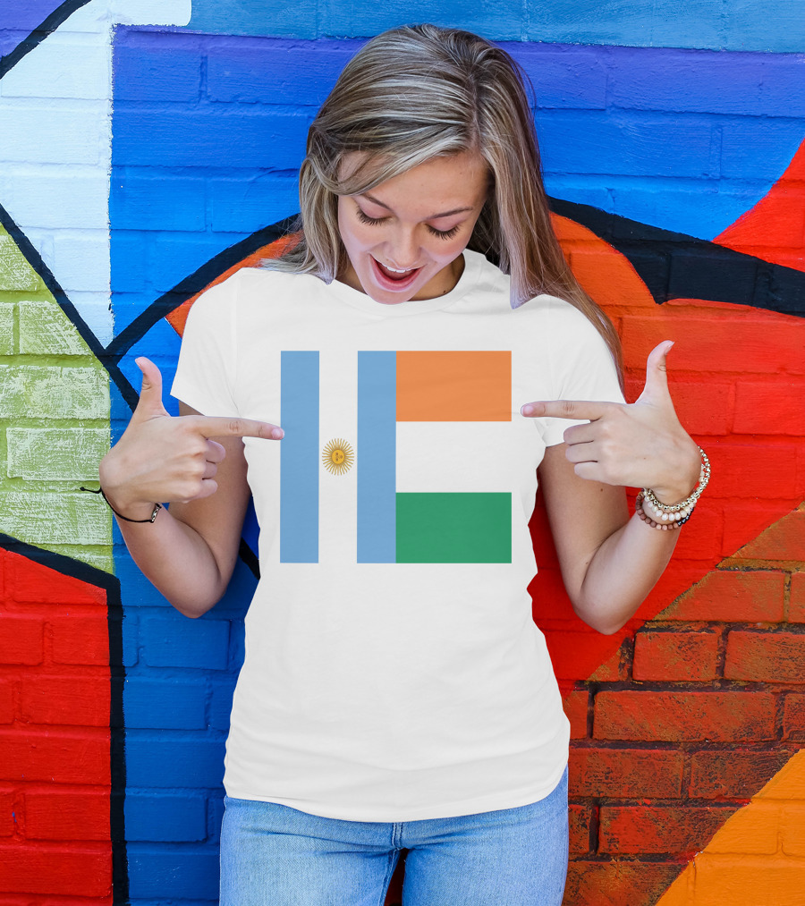 Argentina Flag Ireland Flag T-Shirt