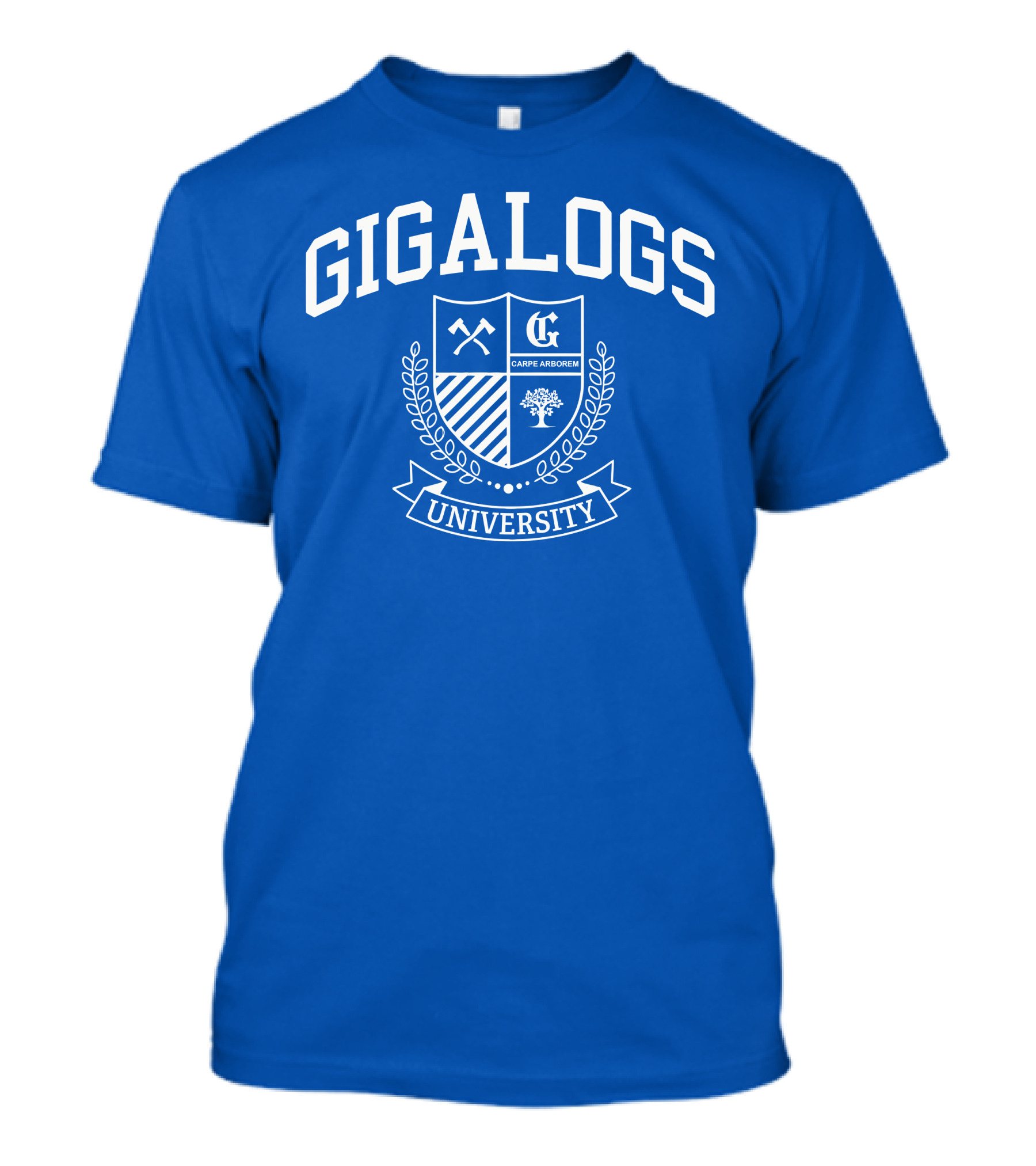 Gigalogs University Carpe Arborem Crest T-Shirt