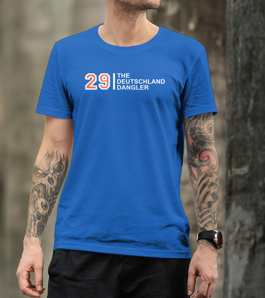 29 The Deutschland Dangler Hockey Sports Jersey T-Shirt
