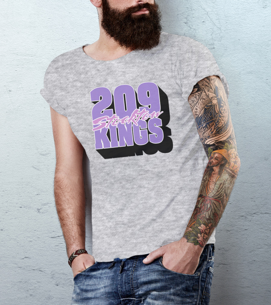 209 Stockton Kings Basketball Team T-Shirt