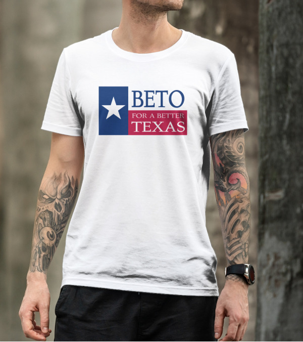 Beto For A Better Texas Star Flag T-Shirt