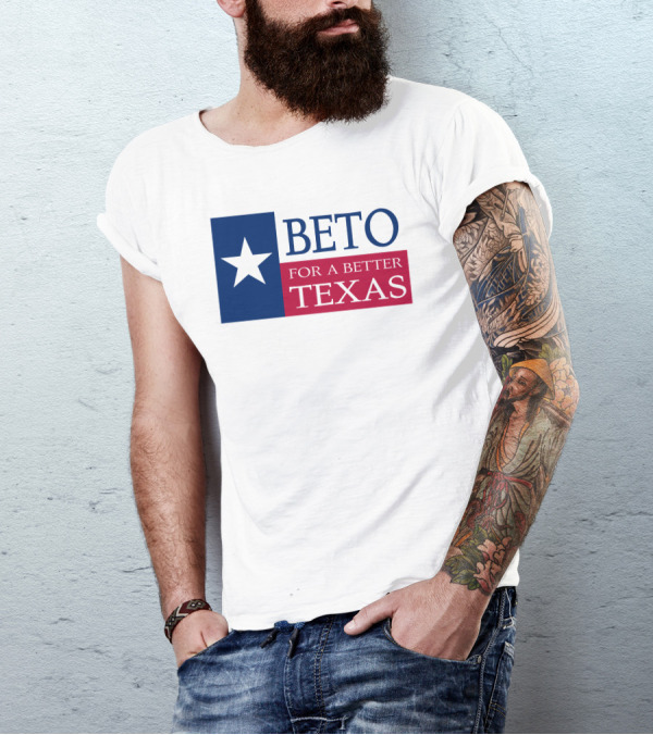 Beto For A Better Texas Star Flag T-Shirt