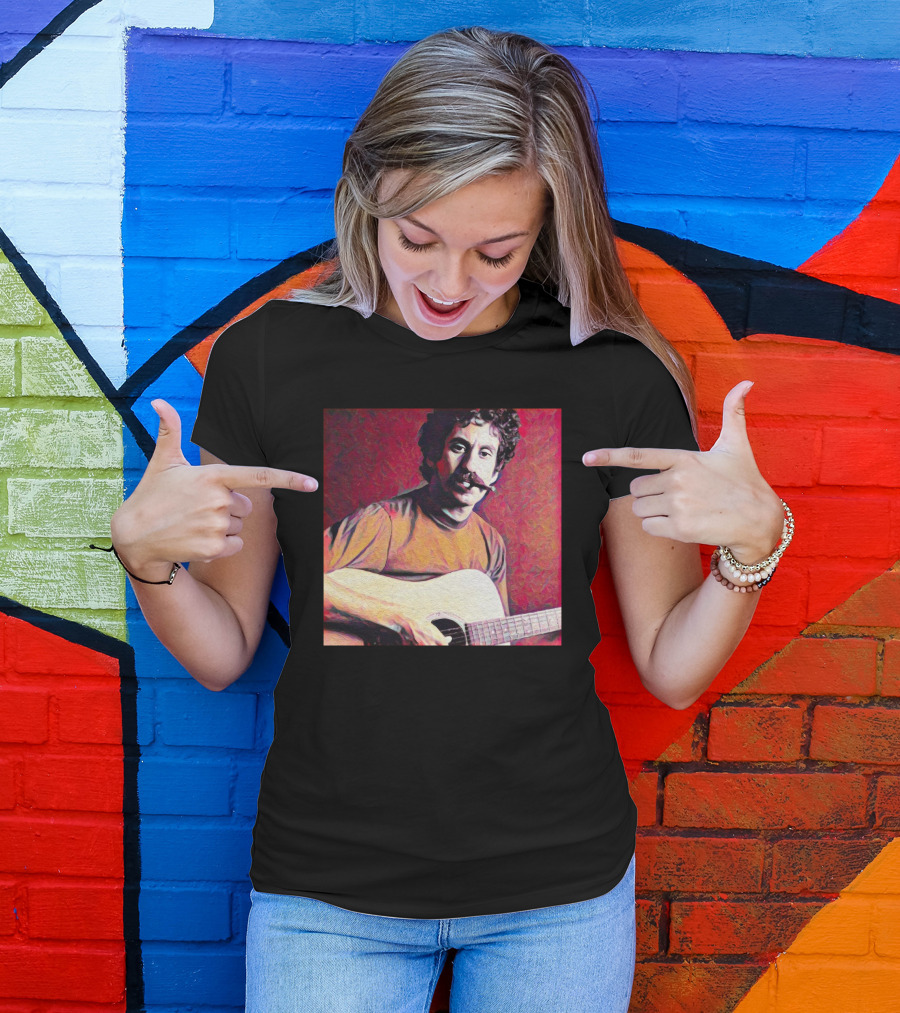 Matt Pinfield Jim Croce With Guitar T-Shirt