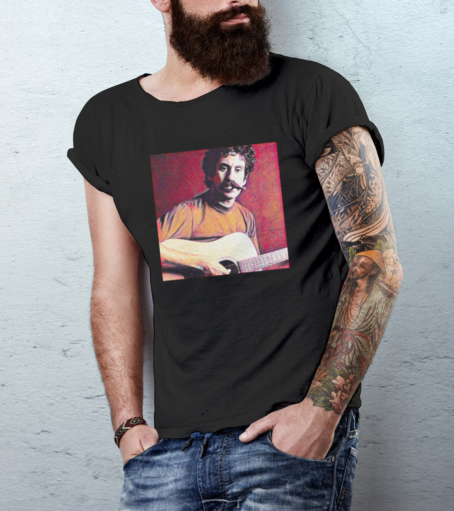 Matt Pinfield Jim Croce With Guitar T-Shirt