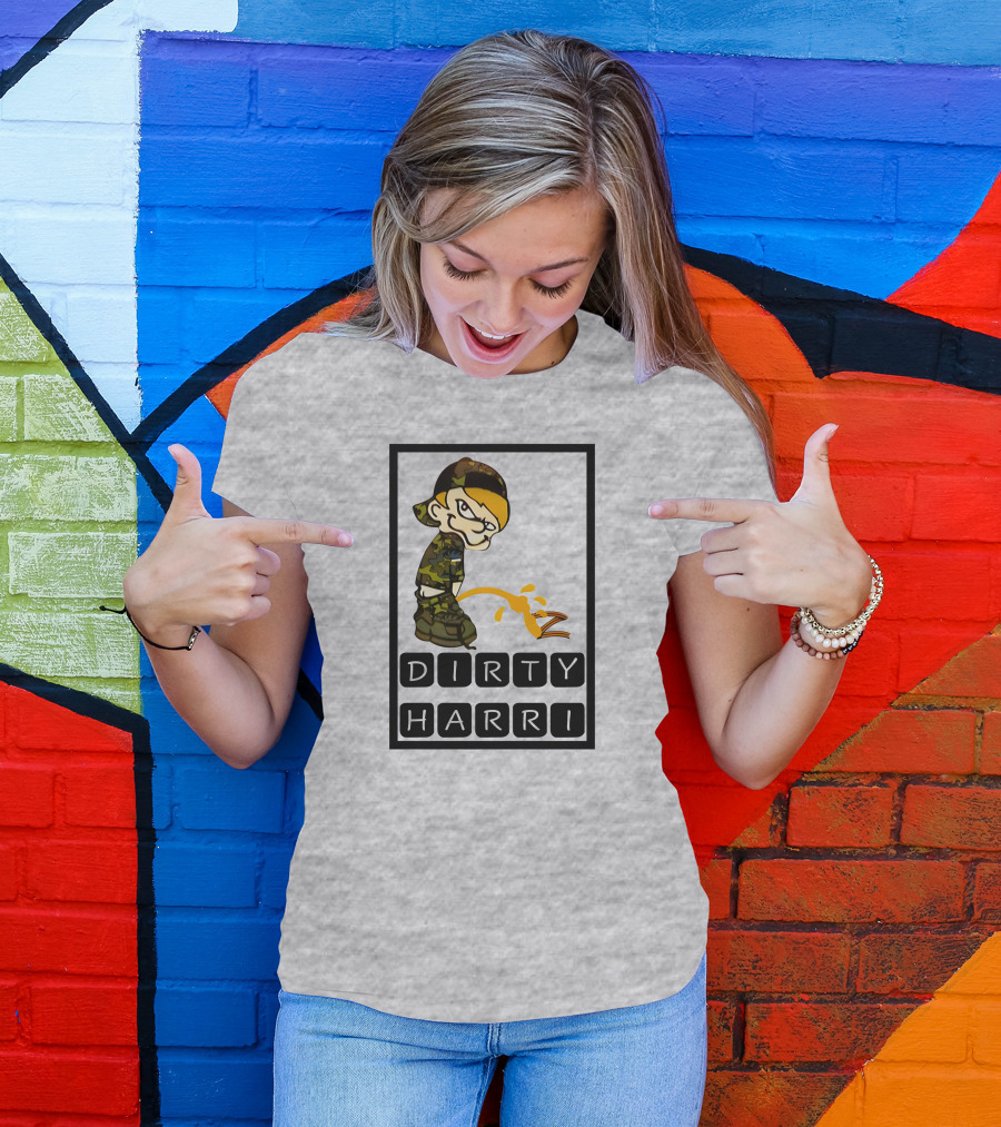 Dirty Harri Peeing Camo Kid T-Shirt