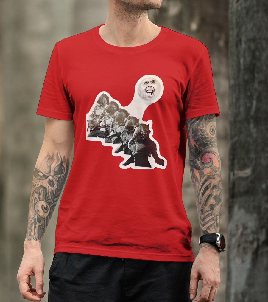 Hilarious Meme Jeffrey Wolf Transformation Full Moon Face Reaction T-Shirt