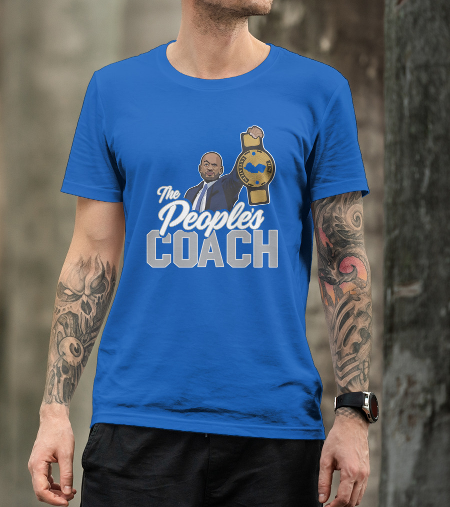 Collegehoopstoday The People's Coach Championship Belt T-Shirt