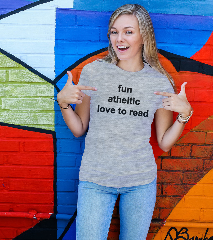 Fun Athletic Love To Read T-Shirt
