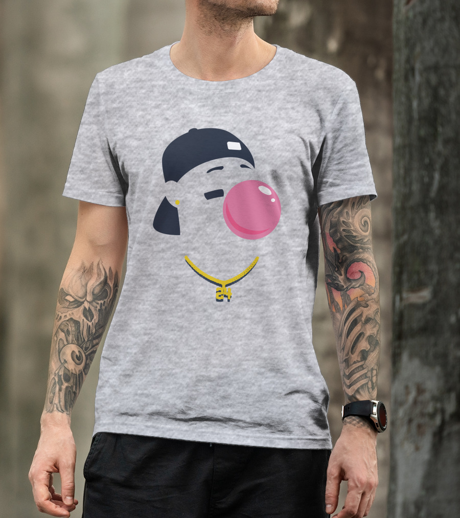 Your Favorite Player's Favorite Pl24er Iconic Style With Bubblegum And Cap T-Shirt