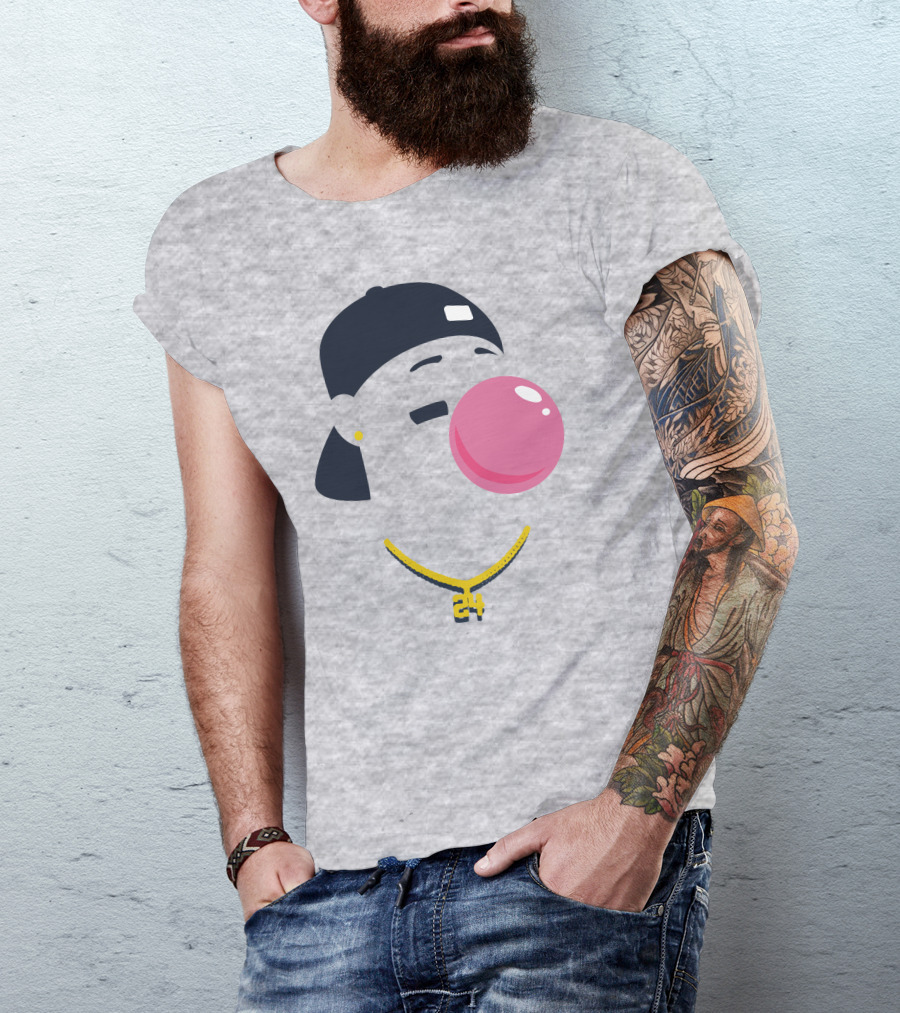 Your Favorite Player's Favorite Pl24er Iconic Style With Bubblegum And Cap T-Shirt