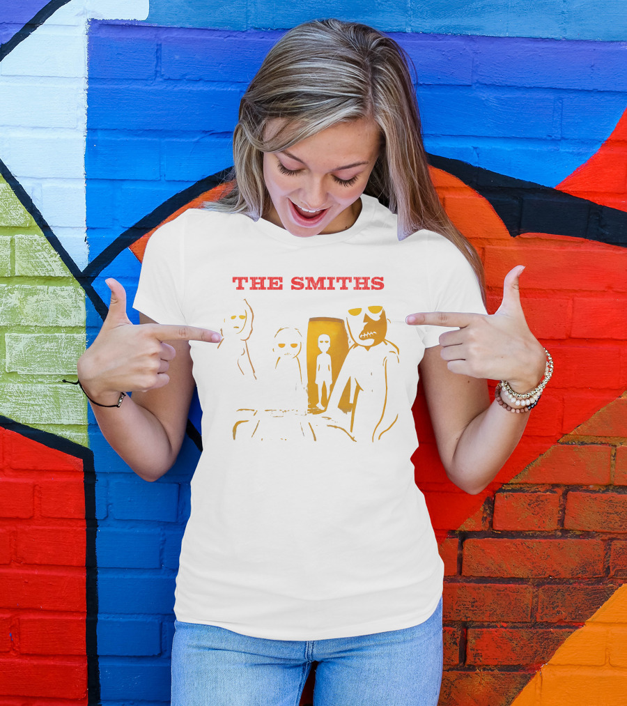 Rick And Morty The Smiths Dark Silhouette Poster Style Characters T-Shirt