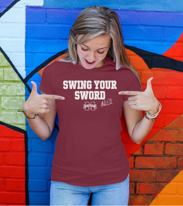 Swing Your Sword Mike Leach M State T-Shirt