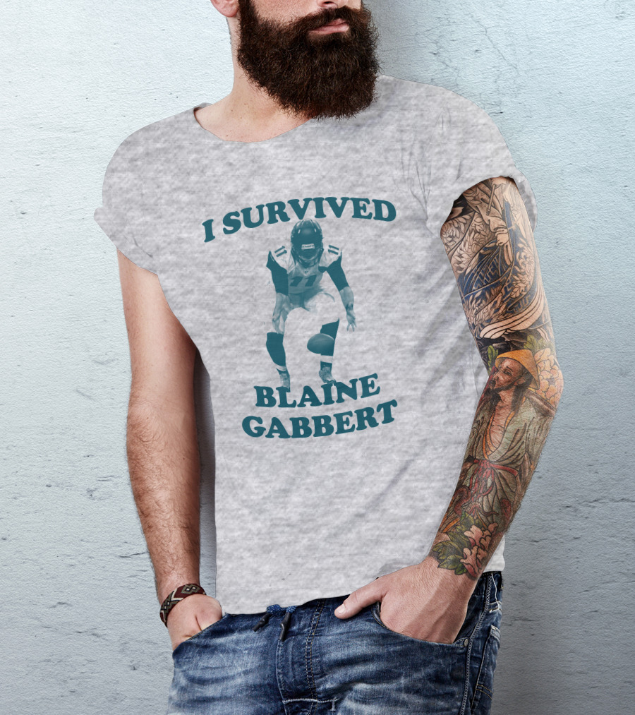 I Survived Blaine Gabbert Football Quarterback Action T-Shirt