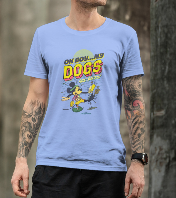 RunDisney Expo Oh Boy My Dogs Are Barkin Rundisney Mickey Mouse T-Shirt