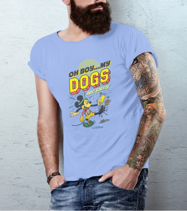 RunDisney Expo Oh Boy My Dogs Are Barkin Rundisney Mickey Mouse T-Shirt