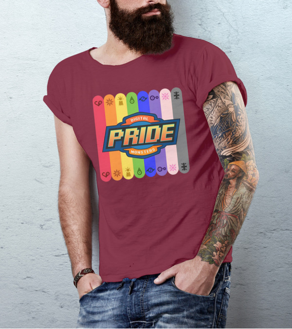 Indigothehimbo Digital Pride Monsters Rainbow Symbol Collection T-Shirt