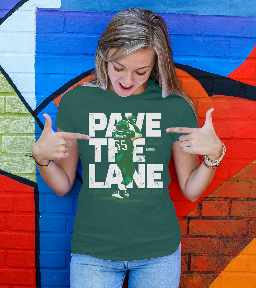 Pave The Lane Johnson NFLPA First Career Catch And TD T-Shirt