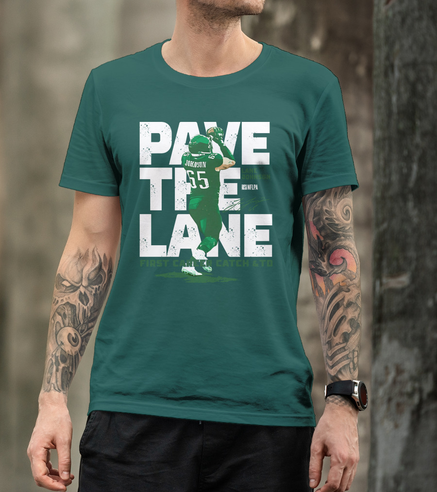 Pave The Lane Johnson NFLPA First Career Catch And TD T-Shirt