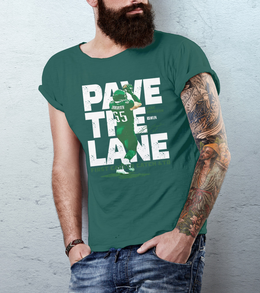 Pave The Lane Johnson NFLPA First Career Catch And TD T-Shirt