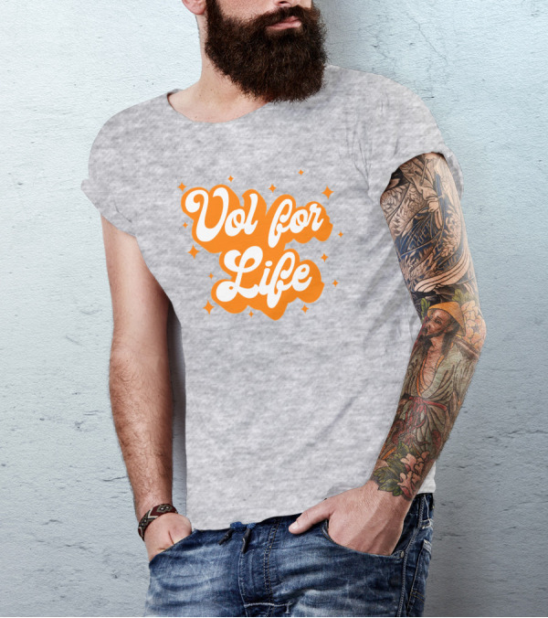 Vol For Life Tennessee Pride Orange And White T-Shirt