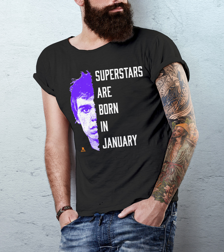 Connor McDavid Superstars Are Born In January NHL T-Shirt