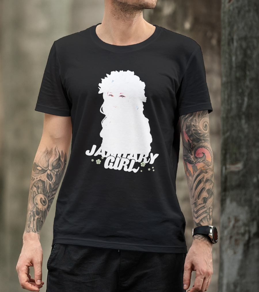 January Girl Floral Birthday T-Shirt