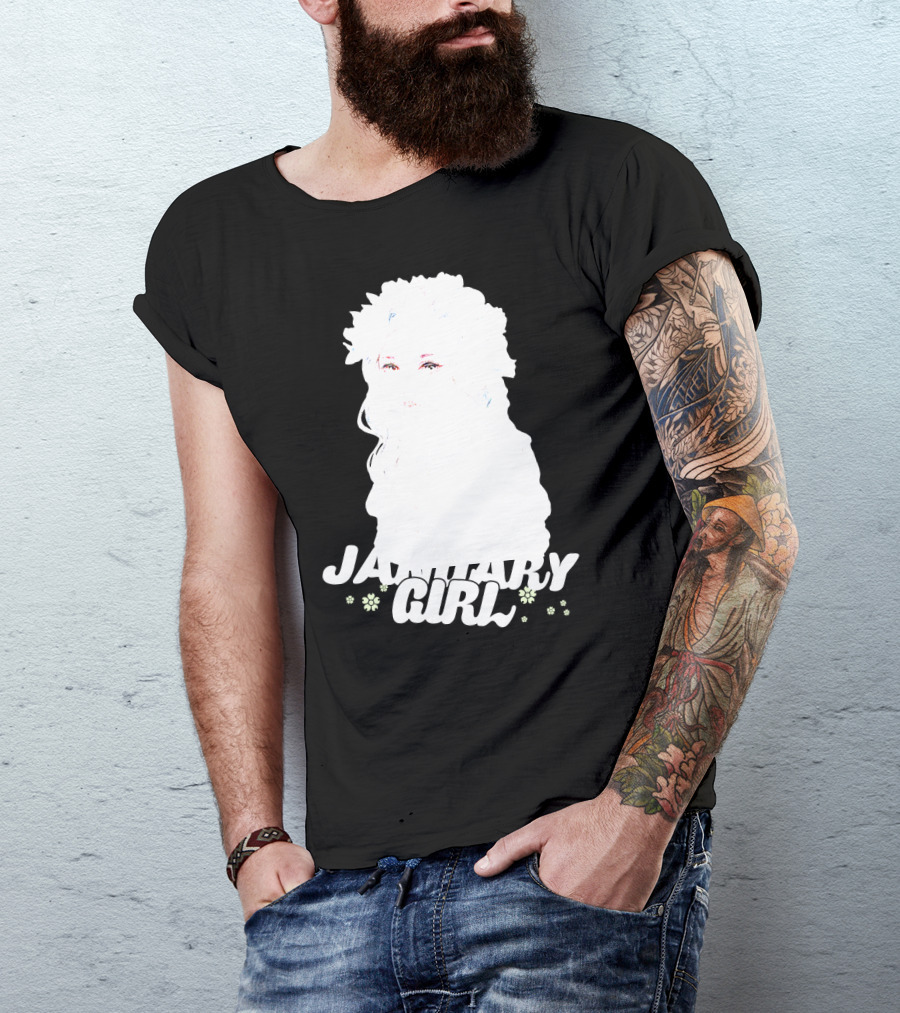 January Girl Floral Birthday T-Shirt