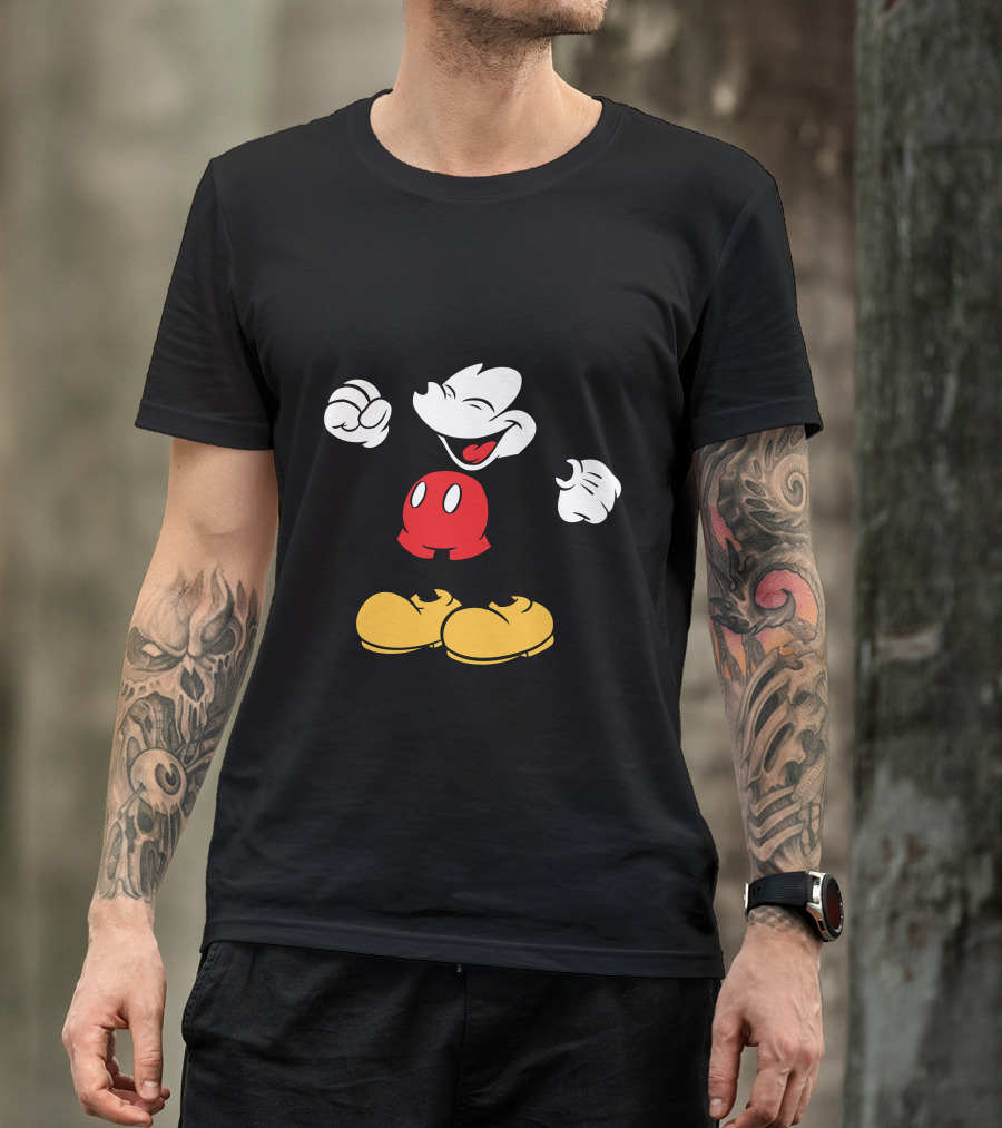 Mickey Mouse Classic Cheerful Disney Character T-Shirt